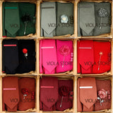Viola Design 5PCS Gift Box Solid Cotton Sock