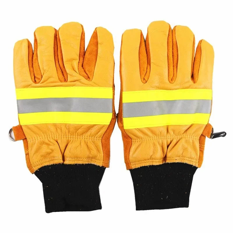 Cow Leather Fire Gloves Heat Resistant Radiant Work
