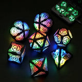 7Pcs Electronic Luminous LED Dice Set Multi Sided