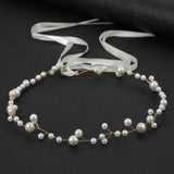 Bridal Sweet Headband Headpieces Banquet Pearls Headdress Simple