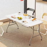 Plastic Folding Table and Chair, Rectangular Strip, Plastic