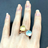 2PcsSet Pomellato Ring Stacked Mix Color Crystal Ring