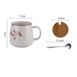 YWDL 380ml Japanese Retro Style Ceramic Coffe Mug