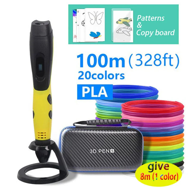 Creative 3D Printing Pen With Adjustable Speed and