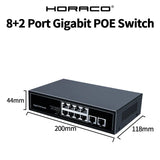 HORACO 8 Port 1000Mbps POE Switch 2 Gigabit