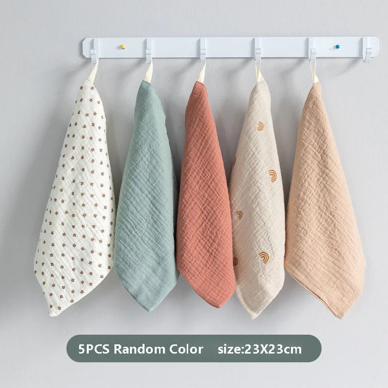 5PC Baby Towel New Born Items Stuff Muslin