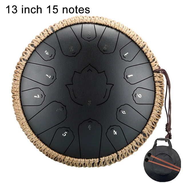 Hluru Music Drum 15 Notes Glucophone Steel Tongue