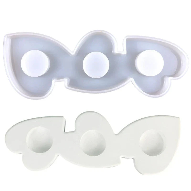 DIY Irregular Shaped Candlestick Silicone Mold 13 Holes