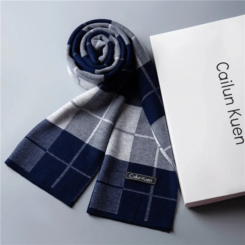 Fashion Classic Business Scarf Men Wool Scarf Soft