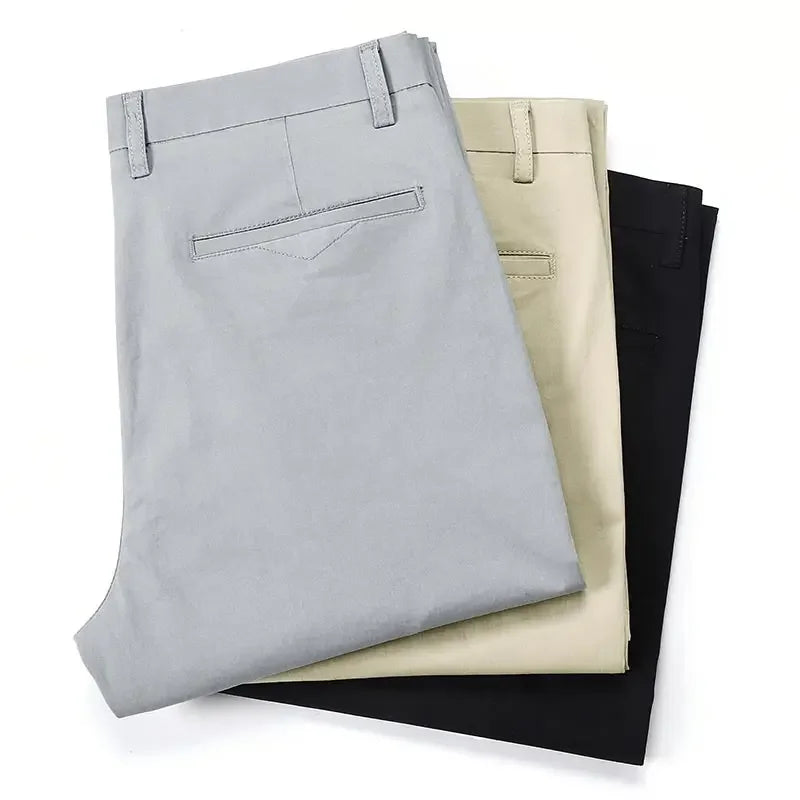 2021 Cotton Straight Loose Casual Trousers Large Size