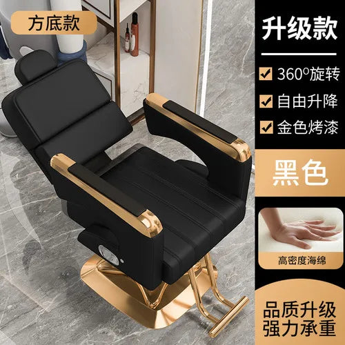 Luxury Designed Barber Chair Reclinable Portable Beauty Salon