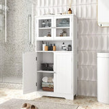 Bathroom cabinet, independent floor standing cabinet with open