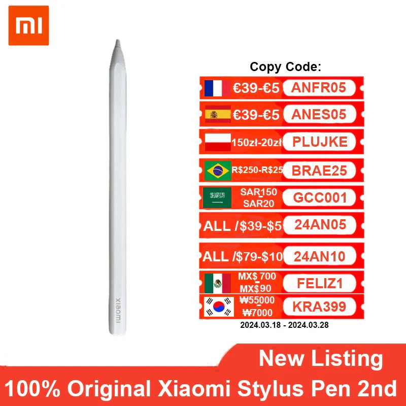 Original Xiaomi Stylus Pen 2 nd 240Hz Draw