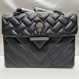 Kurt G Quilted Eagle Metal Women Shouder Bag