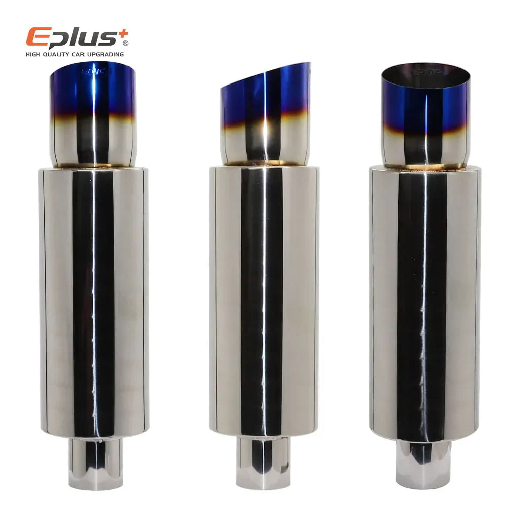 EPLUS Car Exhaust Straight Pipe Muffler Tail Pipe