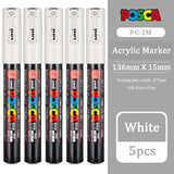Uni Marker Pen, PC-3M Acrylic posca marcadores permanent