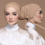 Inner Tie Back Hijab Cap Modal Turban Hat