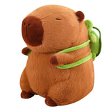 Cute Capybara With Backpack Plush Toys Sitting Lovely