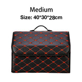 Car Storage Boxes Folding Auto Organizer Box PU