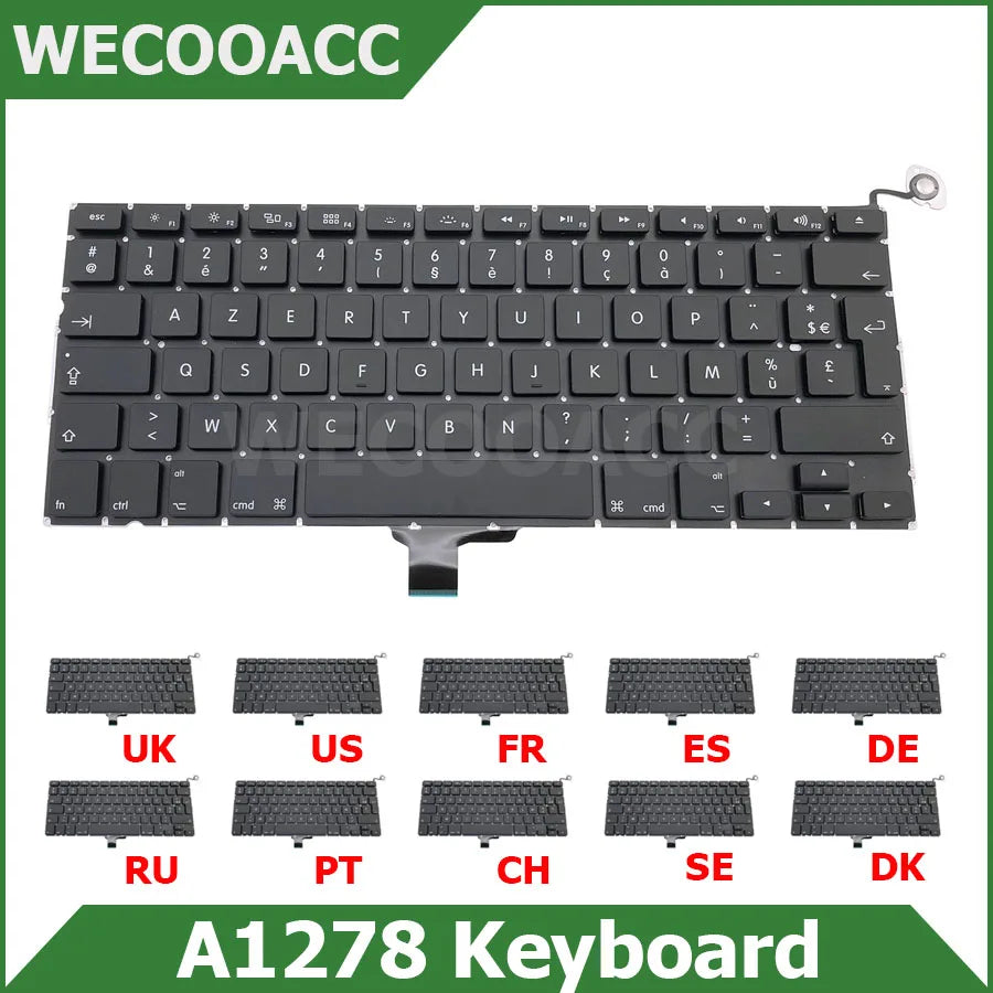 New Replacement Keyboard For Macbook Pro 13" A1278