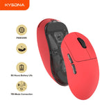Kysona Aztec Red PAW3395 Wireless Gaming Mouse 55g