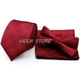 45 Color Paisley Geometry Striped 7.5cm Tie Set