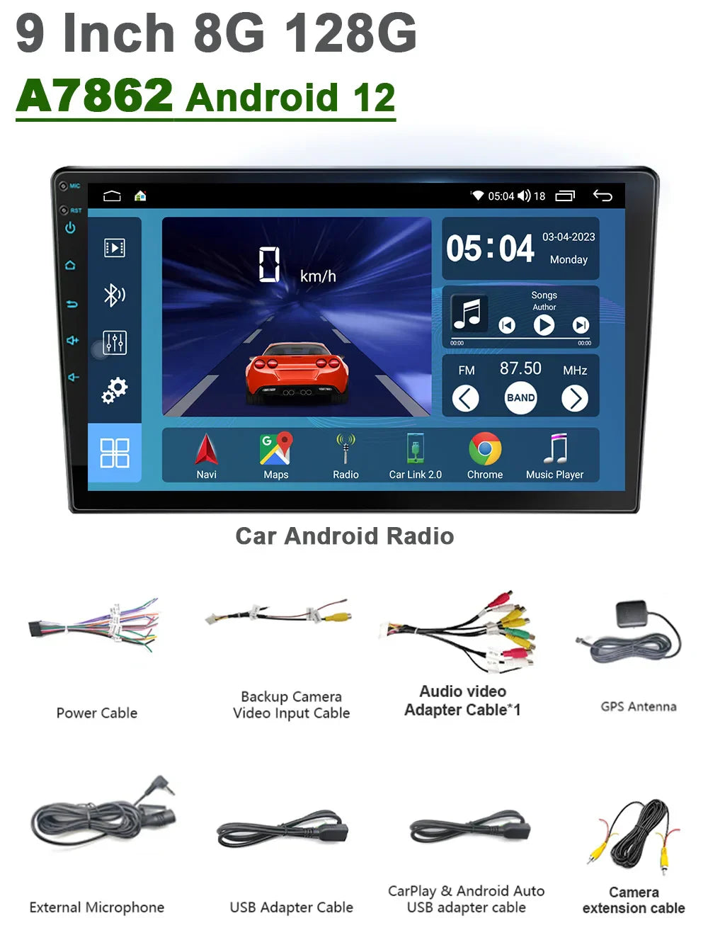 A7870 Android 13 Car Radio Automotive Multimedia Player