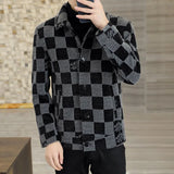 Autumn winter new mink velvet men's casual fashion