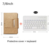 Universal Wireless Bluetooth Keyboard with Leather Case Stand