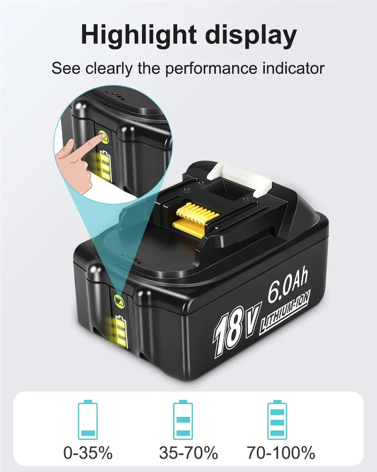 BL1850 For Makita 18V Battery Rechargeable Battery 18650