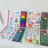 Usborne Children Fingerprint Books with Rubber Stamp Ink