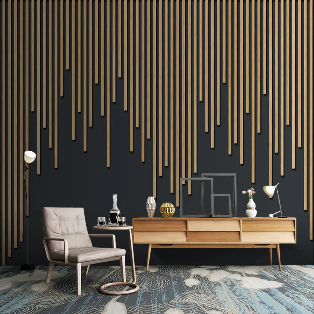 custom papel de parede 3D Wood grain Wall