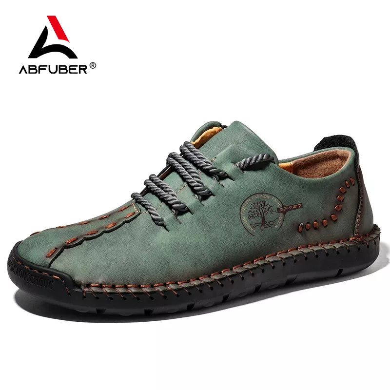 Handmade Leather Casual Men Shoes Design Sneakers Men