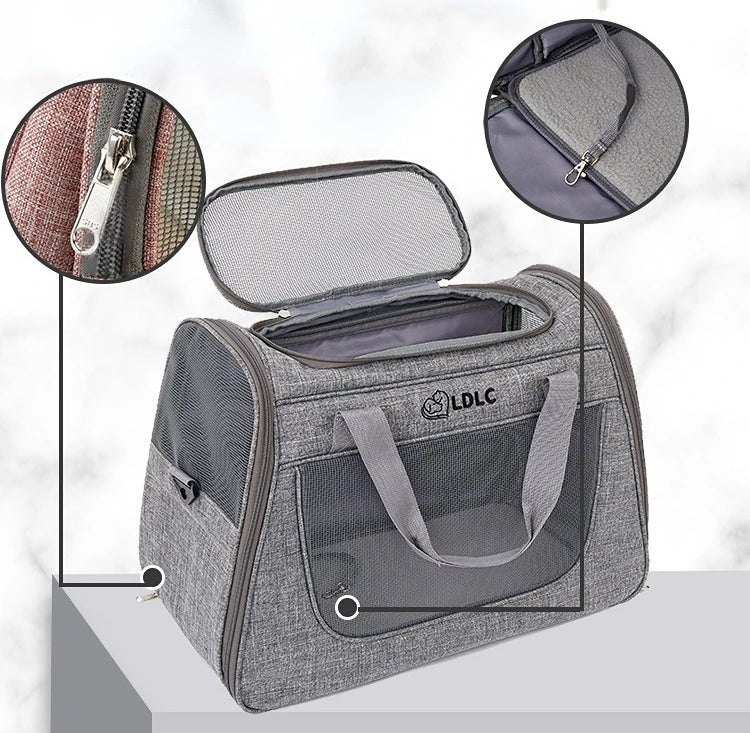 Breathable Portable Outing Puppy Carrier Pull Rod Box