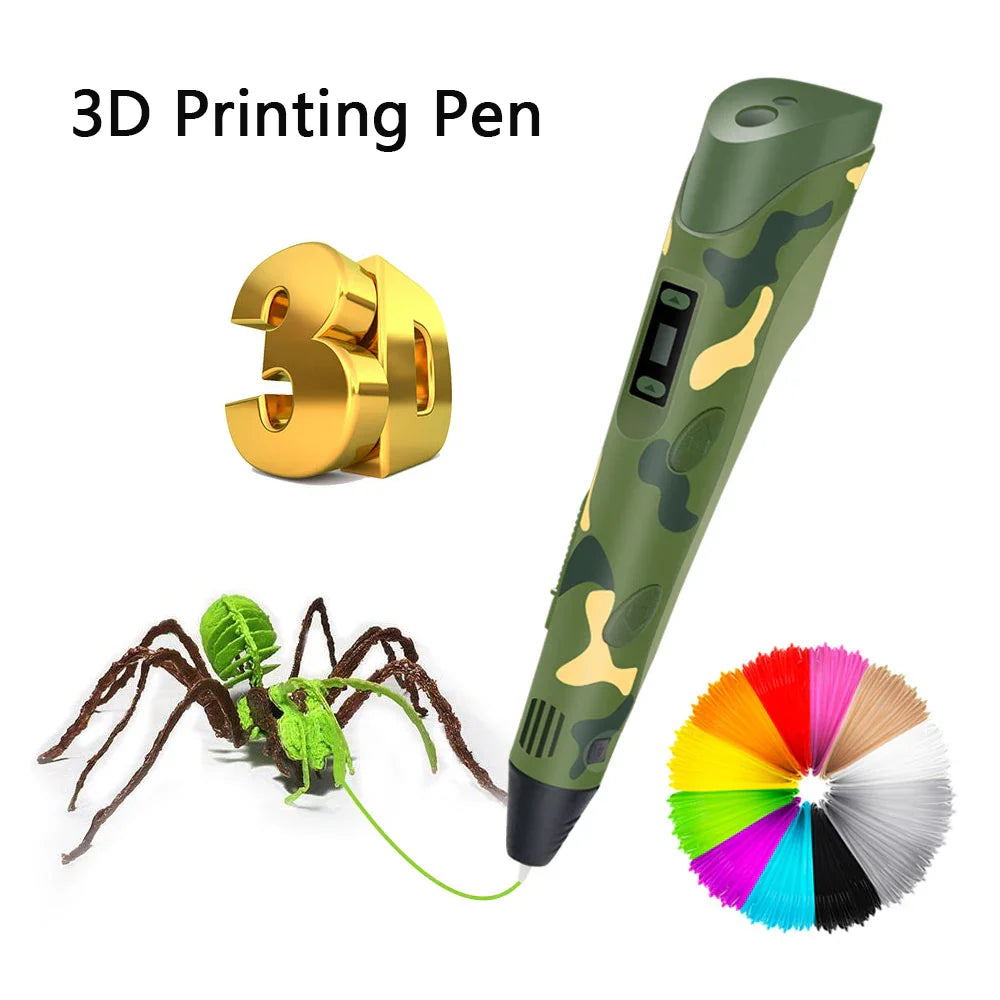 Creative 3D Camouflage Printing Pen for Kids -