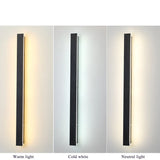 Modern Waterproof LED Outdoor Wall Lamp Long Strip