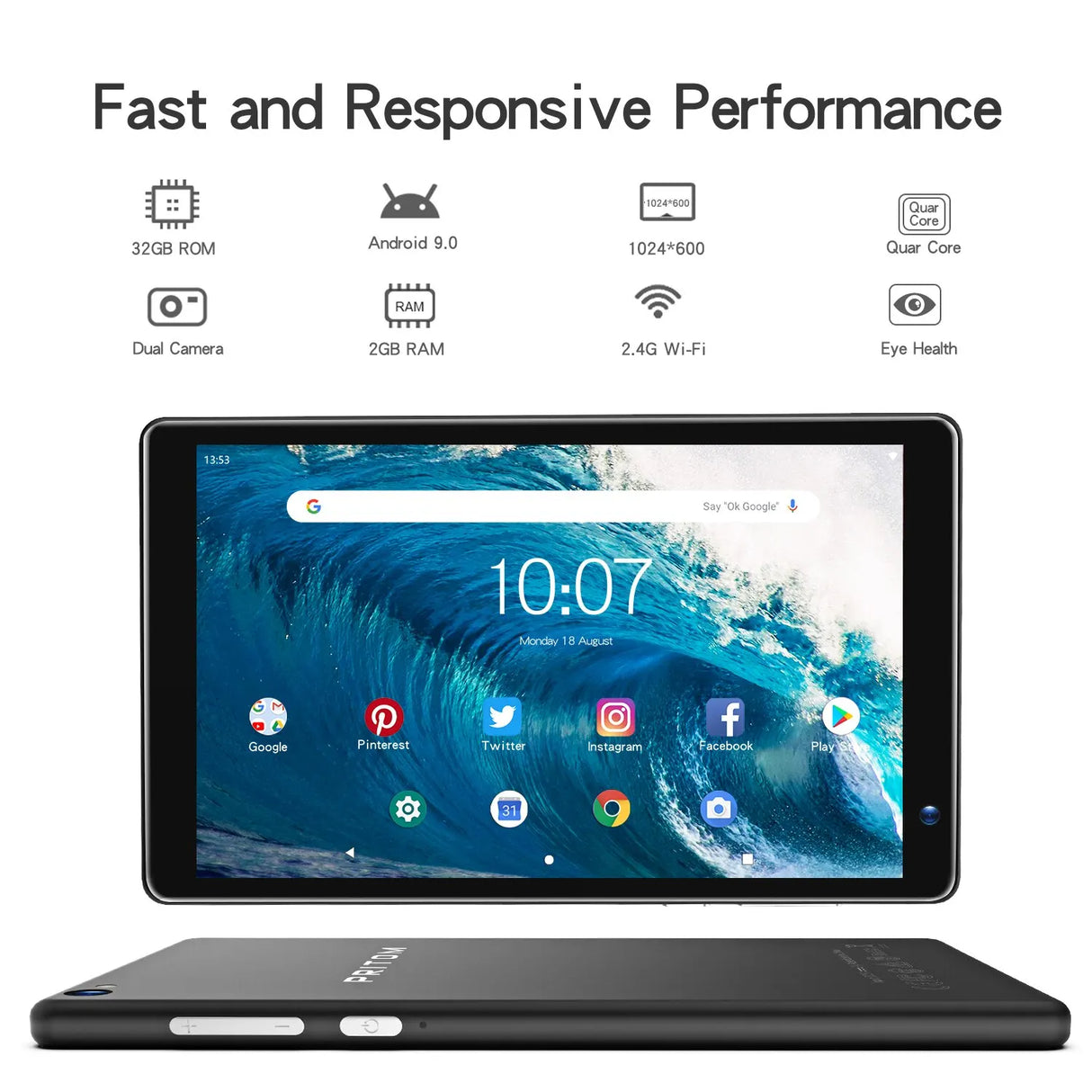 PRITOM 7 Inch Tablet PC 32 GB Android