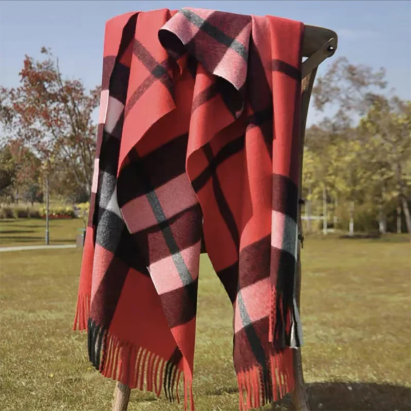 2024 Pamwallymensa Women's Scarf Winter Luxury Brand Tippet