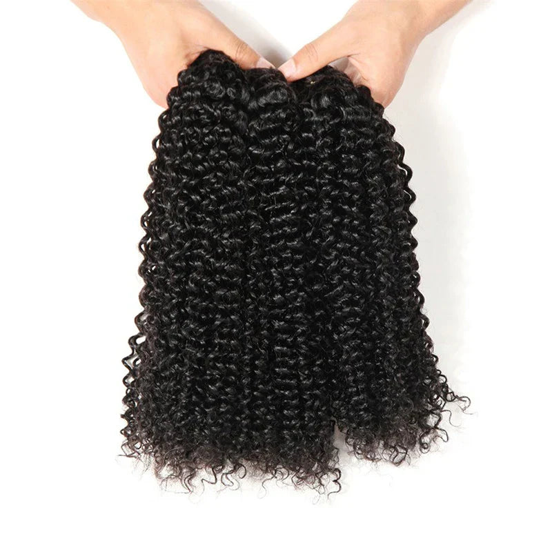 100% Human Hair Kinky Curly Bundles Raw Hair