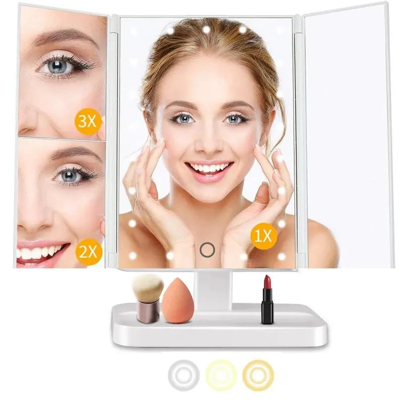 Makeup Mirror With Lights, 2X 3X Magnification, Lighted