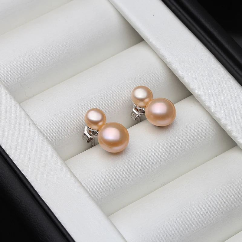 Cute 925 Sterling Silver Stud Piercing Earrings for