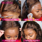 13x4 Chocolate Brown Colored Lace Front Human Hair