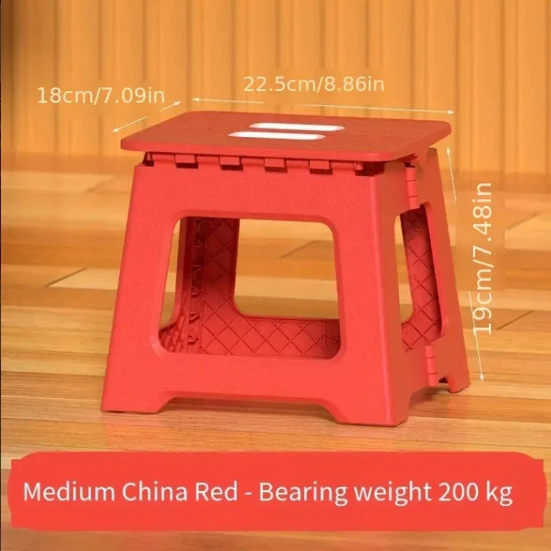 Portable Mini Outdoor Stool - 1pc Thickened Plastic
