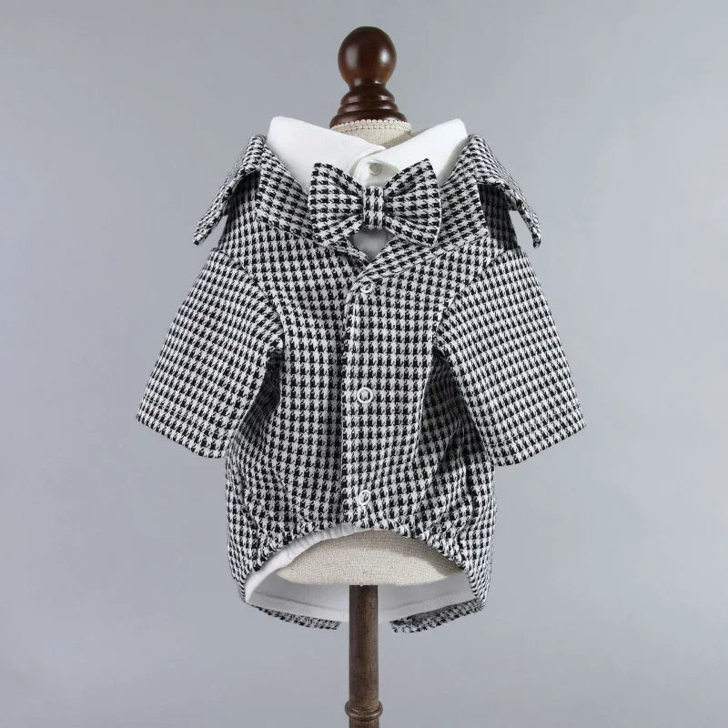 Boy Dog Clothes Wedding Suit 2 Pieces/set Pet
