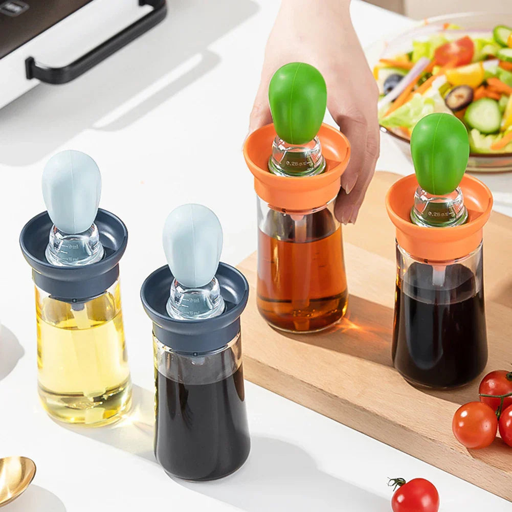 BBQ Tool Oil Bottle With Silicone Brush Oil