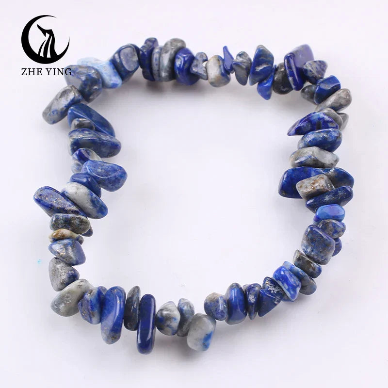 Stretch Natural 5-8mm Chips Bead Bracelet Healing Crystal