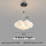 Modern 3D Moon Bubble Chandeliers Children's Room Decor