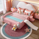 Nature Wooden High Bed Double Home Princess Bedframe