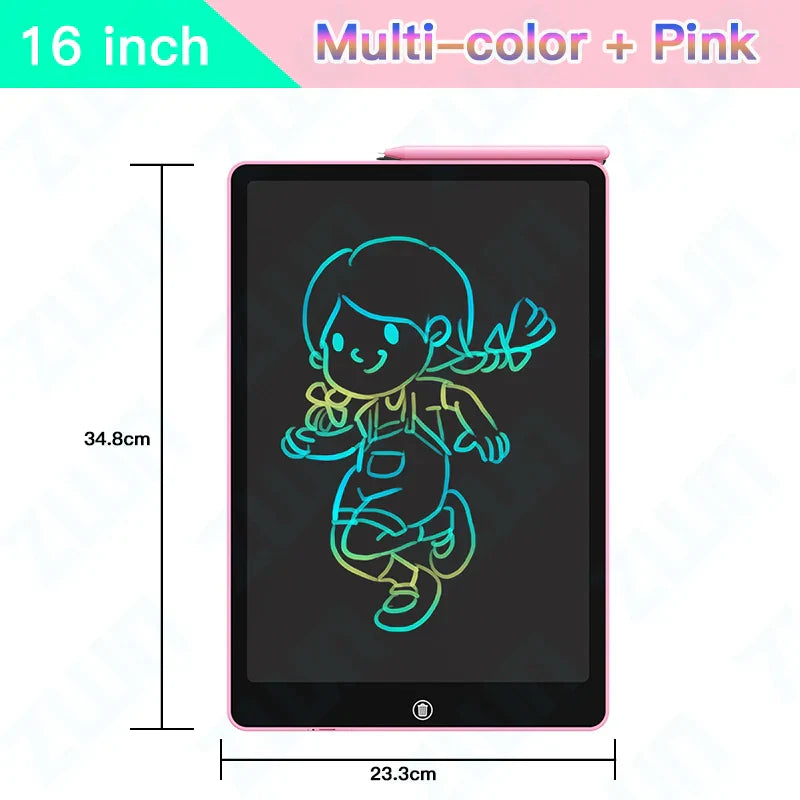 6.5/8.5/10/12/16/19In LCD Drawing Board Writing Tablet Digit Magic