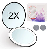 Mini Portable Folding Travel Pocket Makeup Mirror